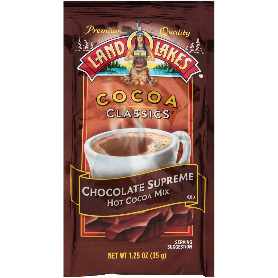 Land O Lakes® Cocoa Classics, Chocolate Supreme, 1.25-Ounce Packets ...